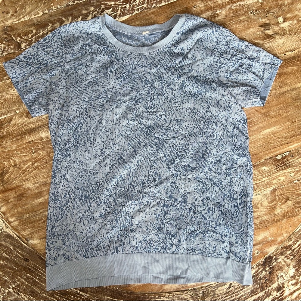 Lululemon Blue Swiftly Short Sleeve